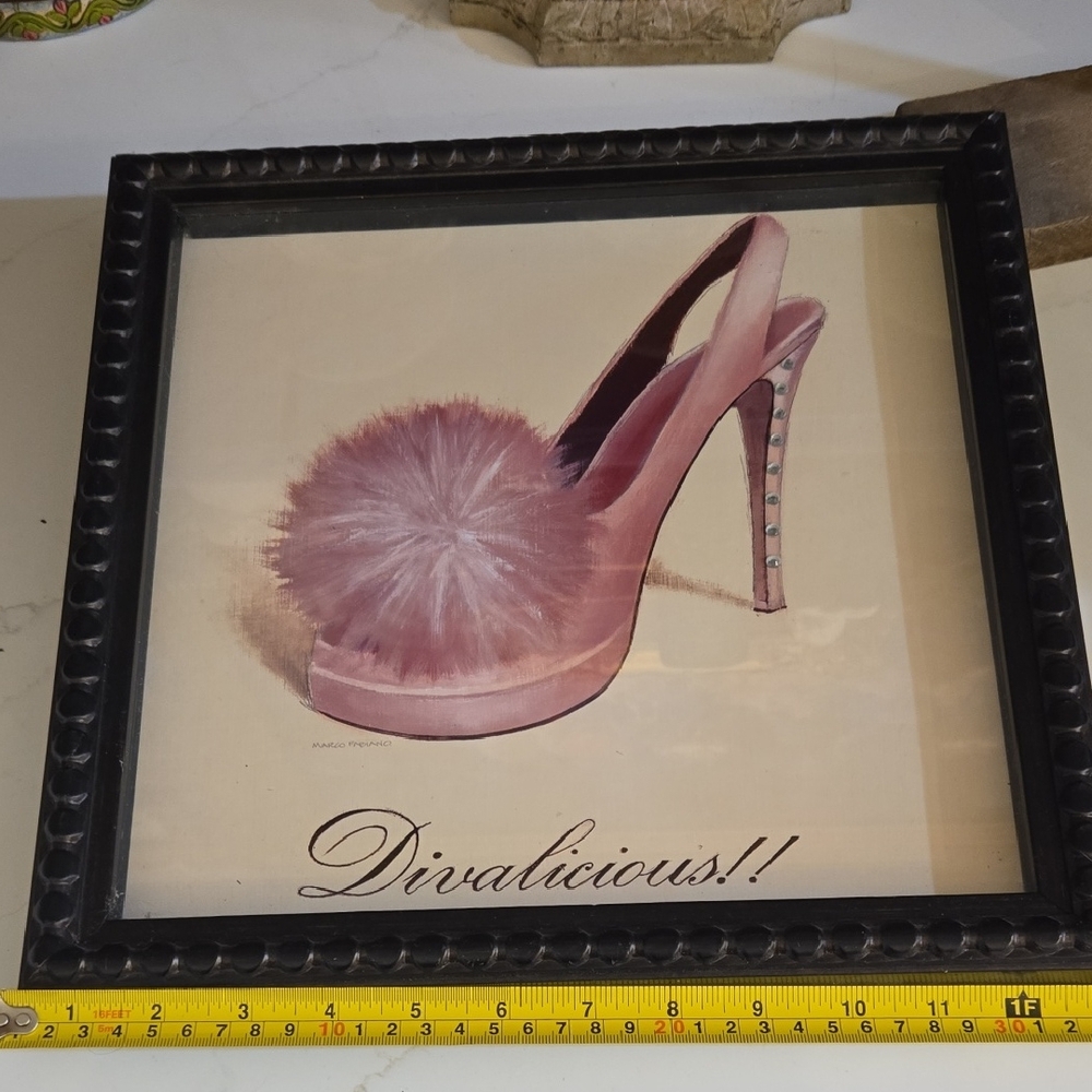 Bed Bath & Beyond Pink High Heel Wall Art